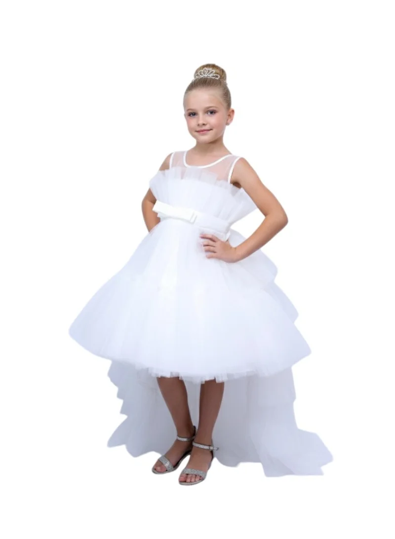 D'Daniela Tulle Hi-Lo Dress
